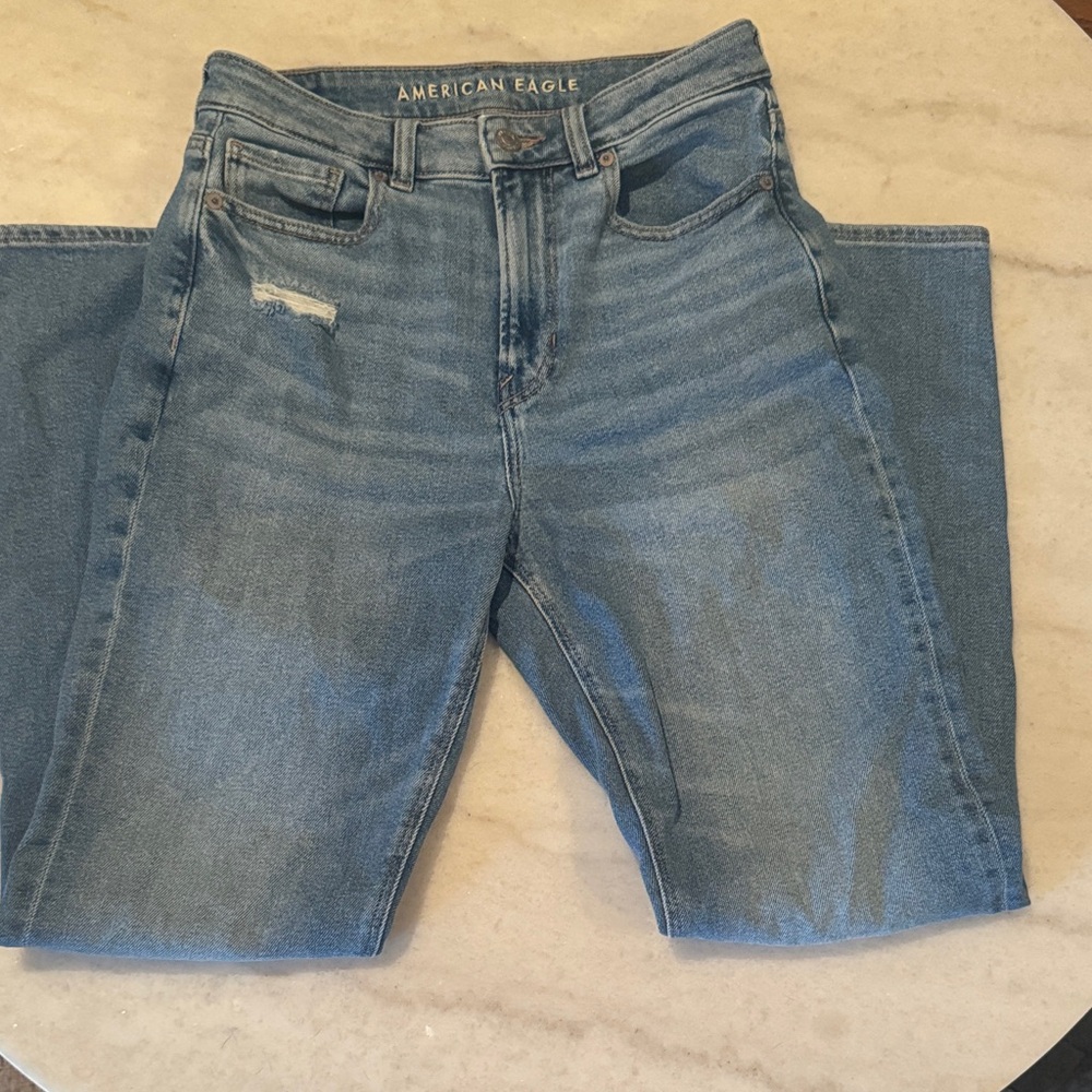American Eagle Outfitters Men's Light Blue Relaxed Jeans